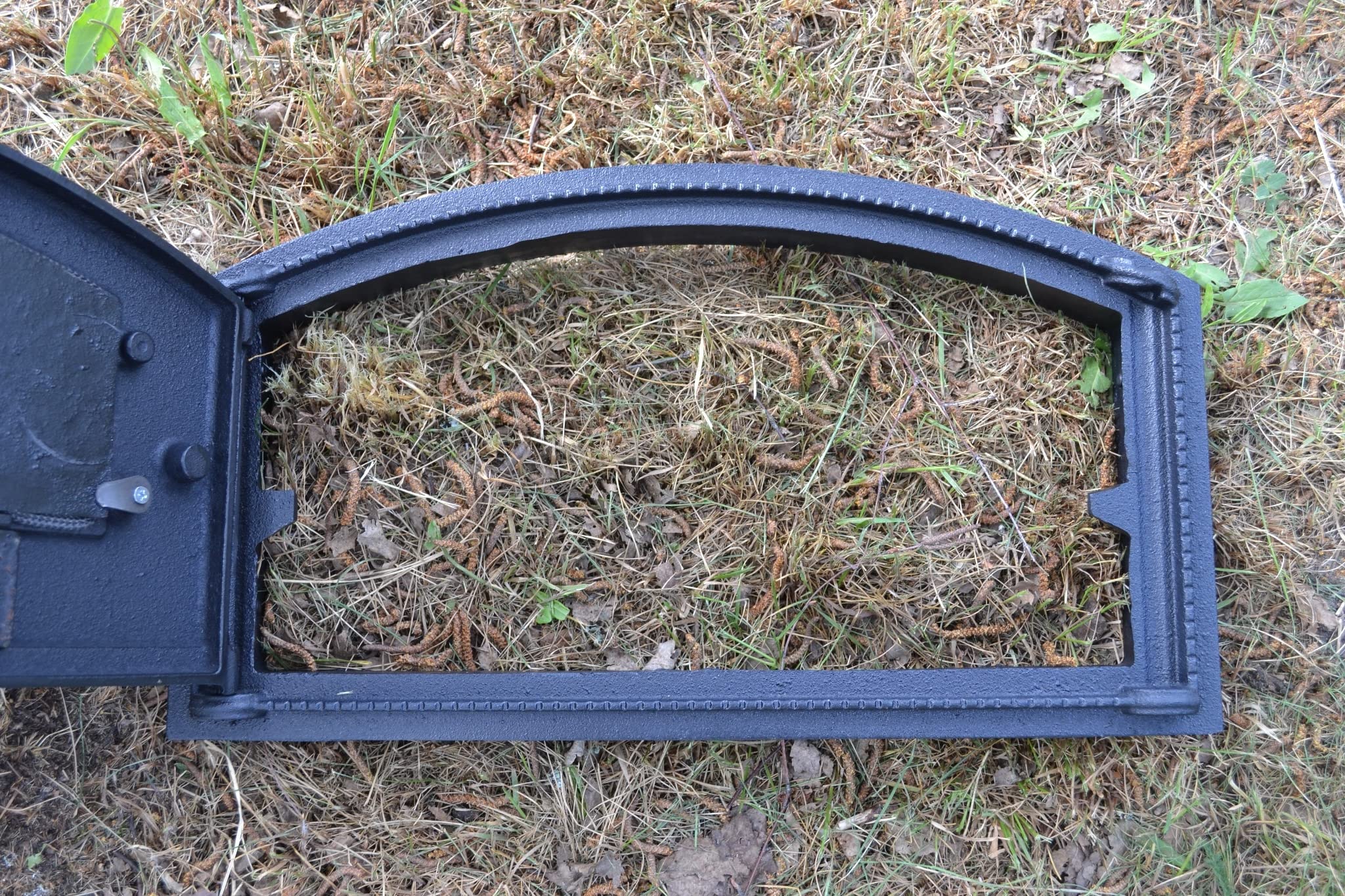 SEZAM, porte de four en fonte, porte de four massive épaisse, porte de four à pizza gaucher, portes pour fours à pizza, fours à pain, cuisines de jardin et fumoir 6.50x27.50x48.50CM