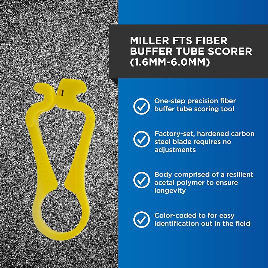 TUBE BEST SCORE ‘00 Miller FTS Yellow Fiber Tube Scorer, Easily Portable Tool