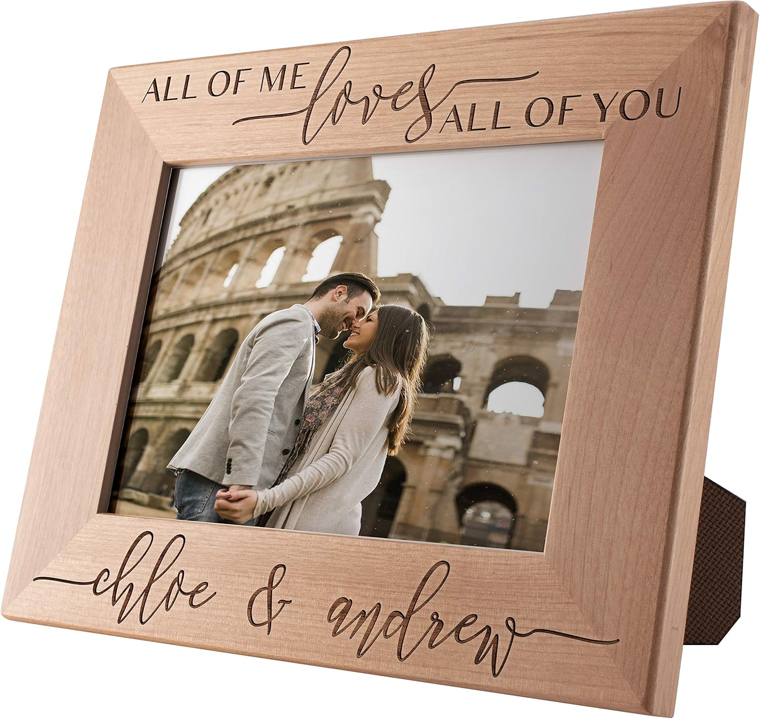 Amazing Items Personalized Love Picture Frame for Couples - 5x7 - Valentines Gifts for Her, Him | All of Me & You | Wedding Gifts, Romantic Gifts, Long Distance Relationship, Engagement Gifts