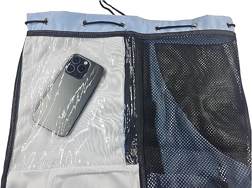 Miniatura 4 de Mochila de malla con cordón, bolsa de buceo, bolsa de natación, mochila de playa de bolsillo húmedo, bolsa de playa de malla grande para natación,