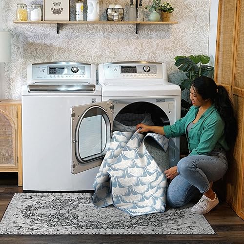 Miniatura 6 de My Magic Carpet x Genevieve Gorder Washable Rug - Non-Slip, Stain Resistant, Waterproof, Foldable - 1 Piece Accent Living Room & Bedroom Area Rug -