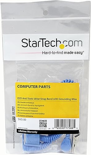 Miniatura 7 de StarTech.com Alfombrilla antiestática y correa de muñeca ESD con cable de conexión a tierra, pulsera antiestática (SWS100), azul