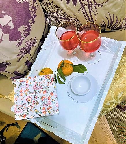 Miniatura 6 de Servilletas decorativas de 20 quilates de 13 x 13 pulgadas, diseño de pájaros, día de la madre, japonés, chinoiserie, diseños florales para fiesta