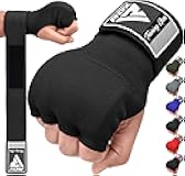 RDX Gel Boxing Hand Wraps Inner Gloves Men Women, Quick 100cm Long Wrist Straps, Elasticated Padded Fist Under Mitts Protection, Muay Thai MMA Kickboxing Martial Arts