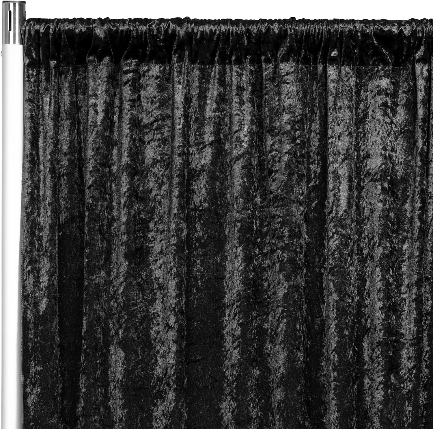 CVL 1 Pc, Velvet 10Ft H X 52" W Drape/Backdrop Curtain Panel - Black for Wedding, Tradeshows, Showrooms, Birthday Parties, Theaters Decor