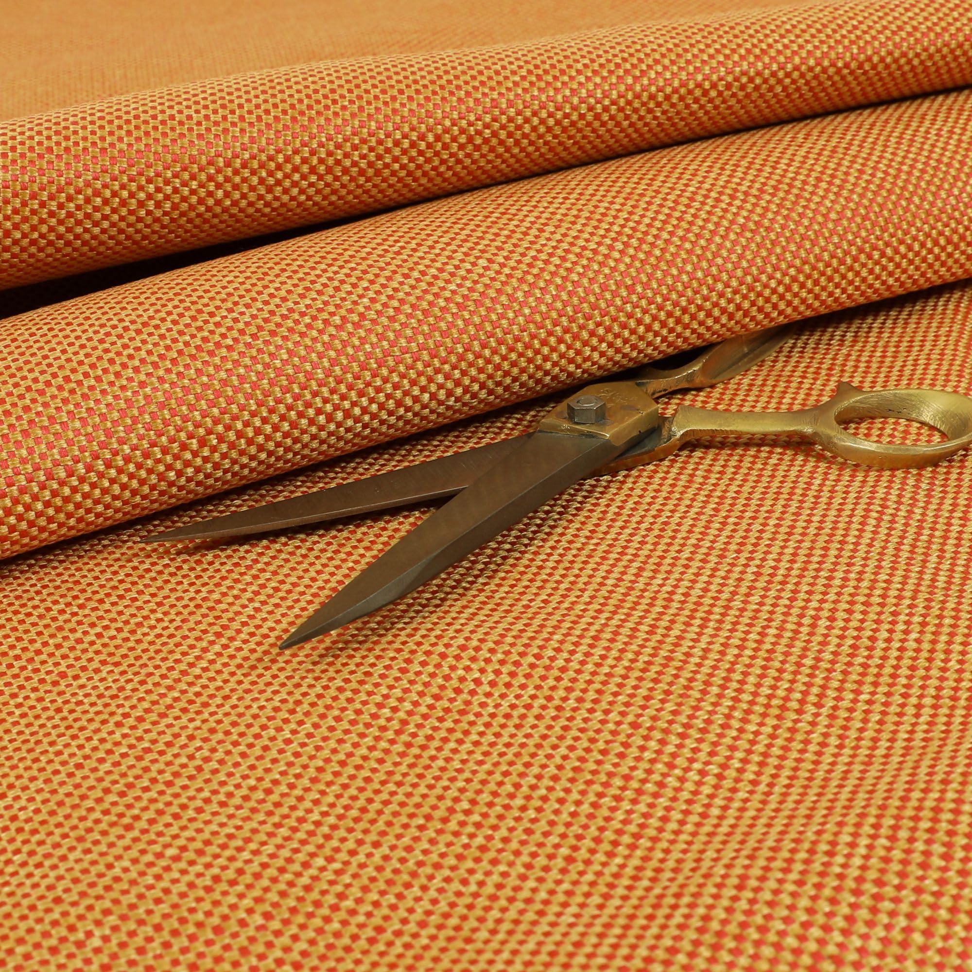 Redbrick Mill Fabrics Flame Retardant Dual Coloured Textured Chenille Weave Pink Gold Furnishing Upholstery Fabric (Per Metre)