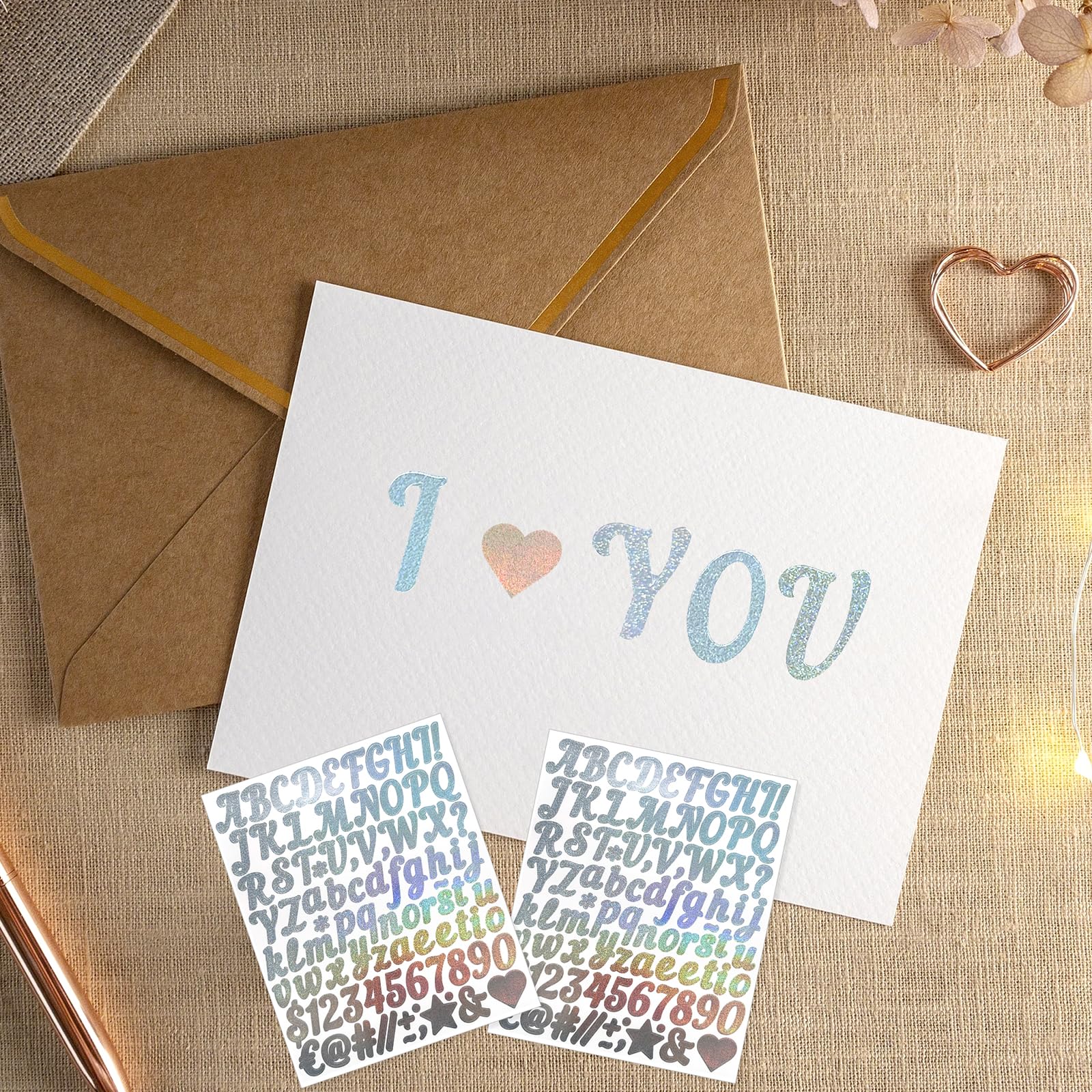 352 Adesivi Glitterati Con Alfabeto E Numeri In Vinile - 2,5 Cm, Colore Argento, Per Scrapbooking E Decorazioni