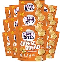 Vista 9 de Brazi Bites Pan de queso brasileño sin gluten: queso cheddar y parmesano Snacks de pan congelados vegetarianos Sin soja Sin ingredientes