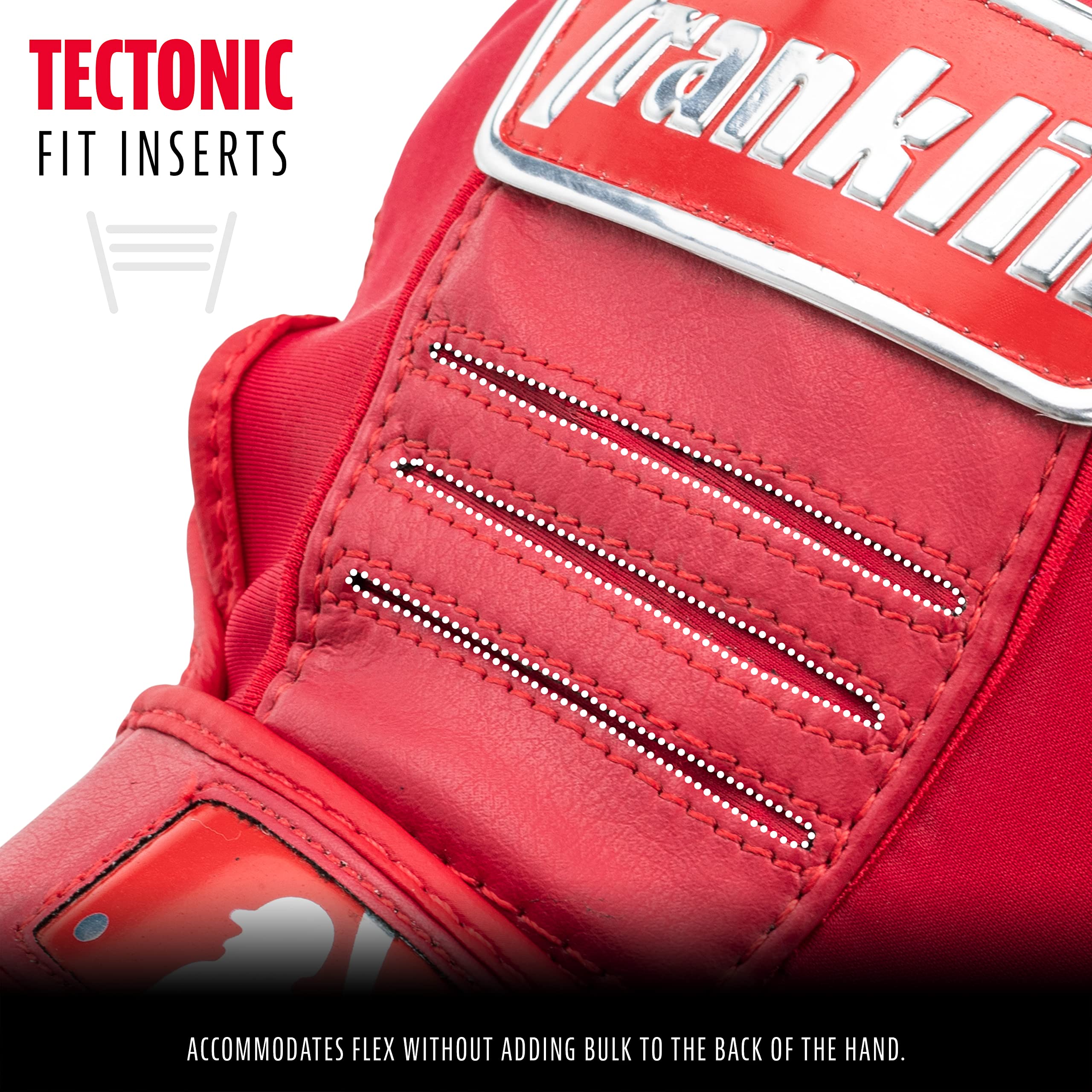 Gants De Baseball Franklin CFX Pro Youth - Rouge/Chrome Taille S - Neufs