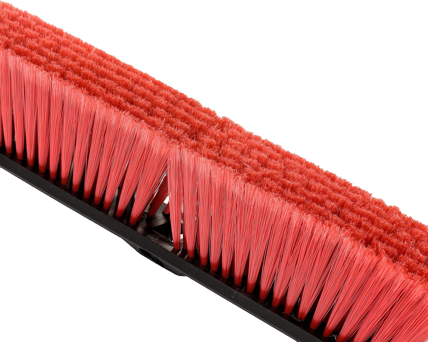 Alpine Heavy Duty Push Broom for Floor Cleaning Smooth Bristle Brush for Shop, Deck, Garage, Concrete / Indoor and Outdoor Broom (Red-24 inches) : Health & Household