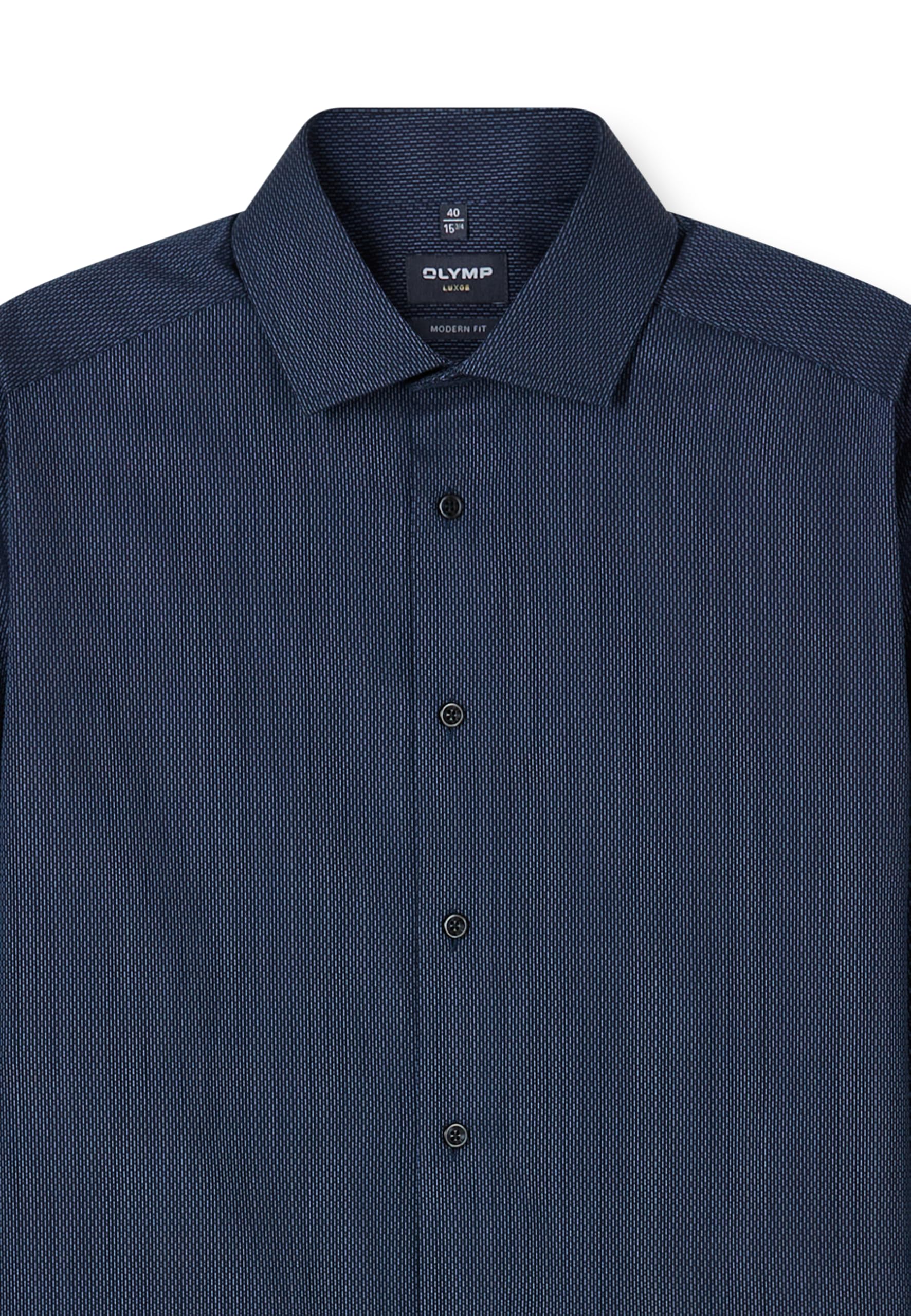 OLYMP Herren Oberhemd Langarm 128414,Einfarbig,470 Modern Fit 26,Global Kent