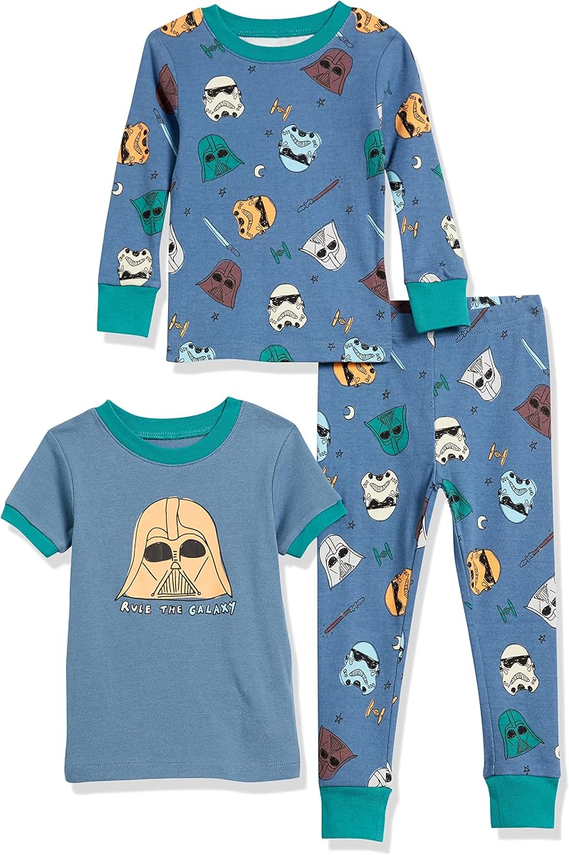 Disney | Marvel | Star Wars Boys and Toddlers' Snug-Fit Cotton Pajama Sleepwear Sets
