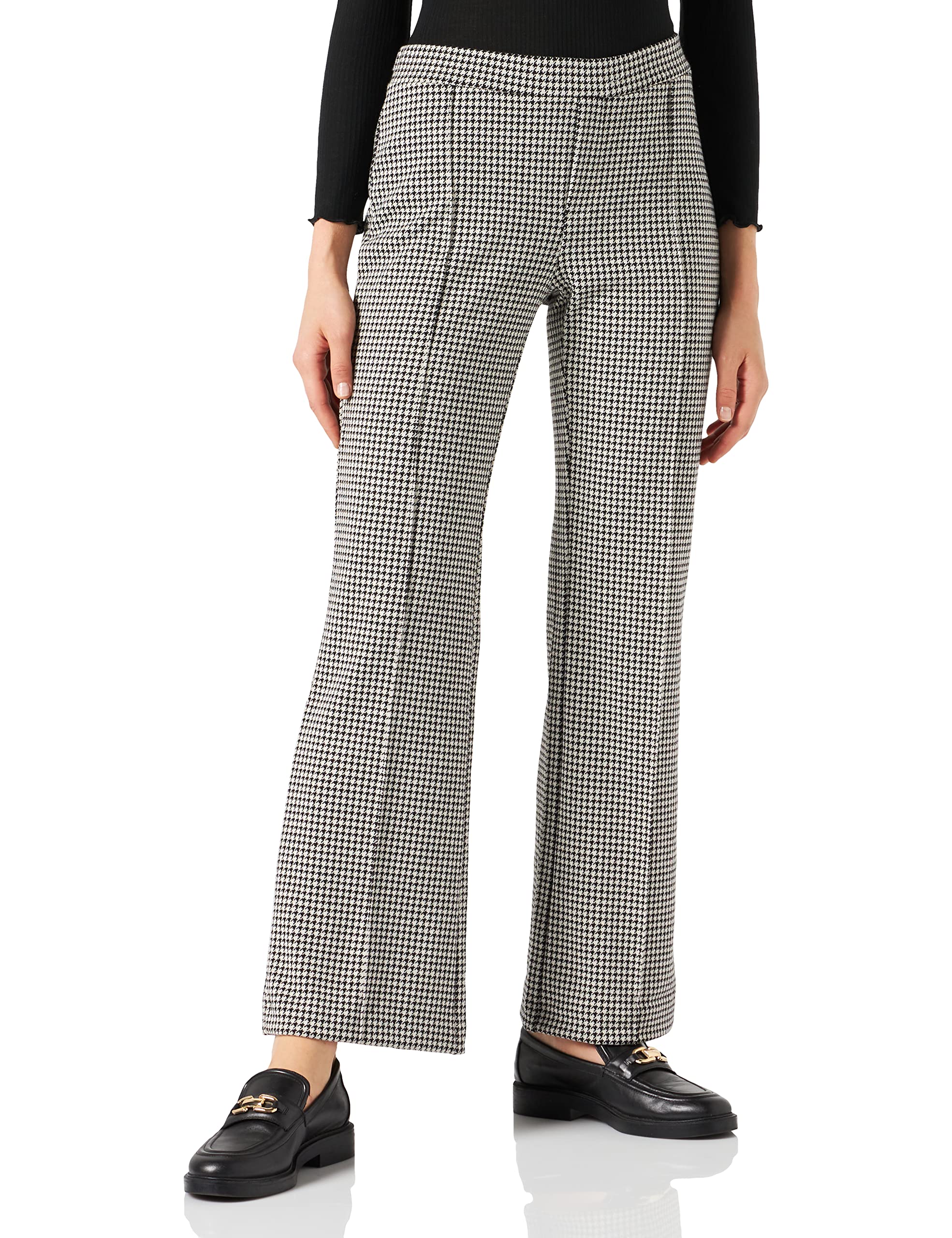 Part Two PontasPW PA, Pantalones De Las Mujeres, Black Houndstooth, 36