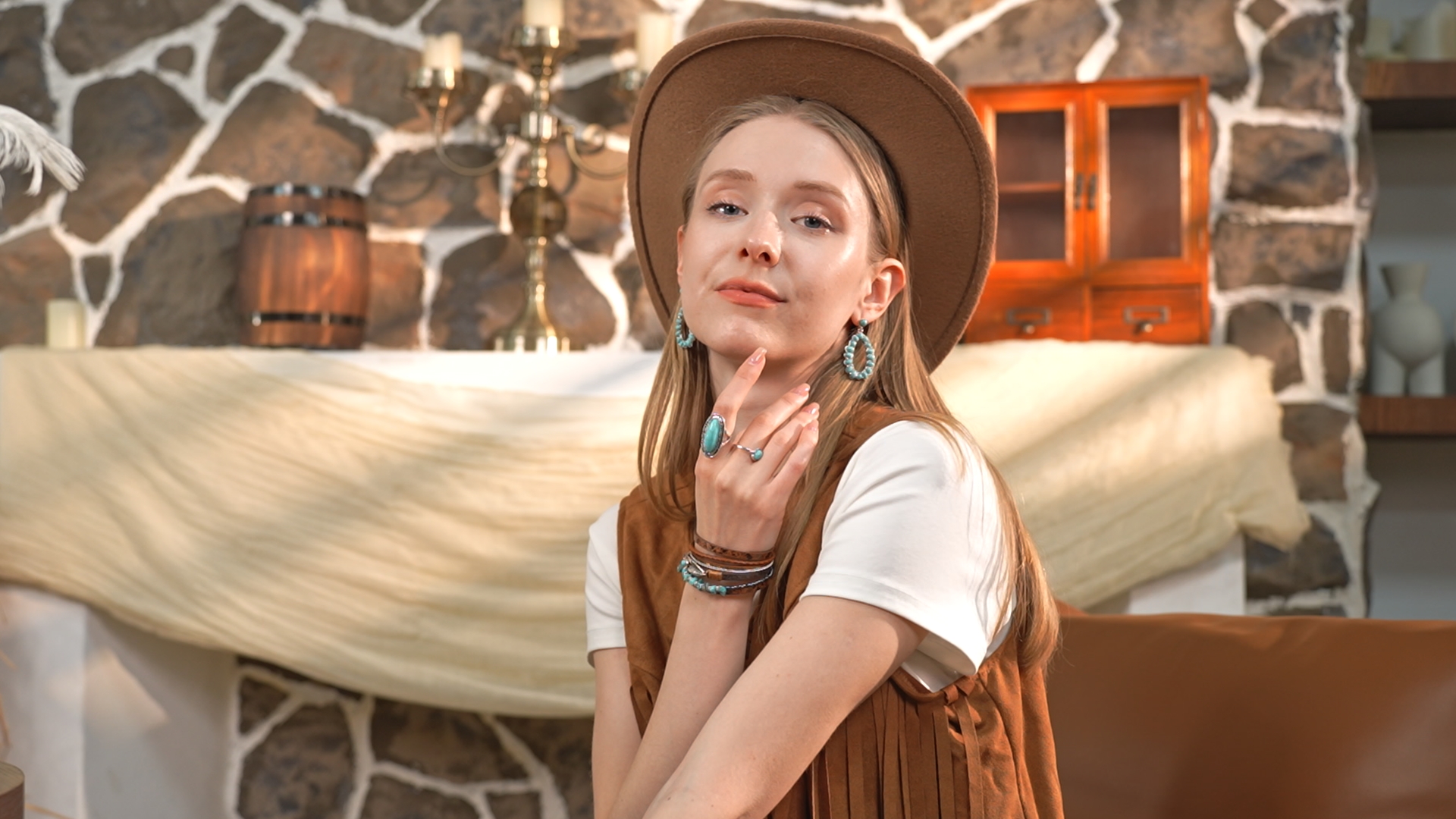 Veste turquoise cowgirl hardware fille cowgirl américaine