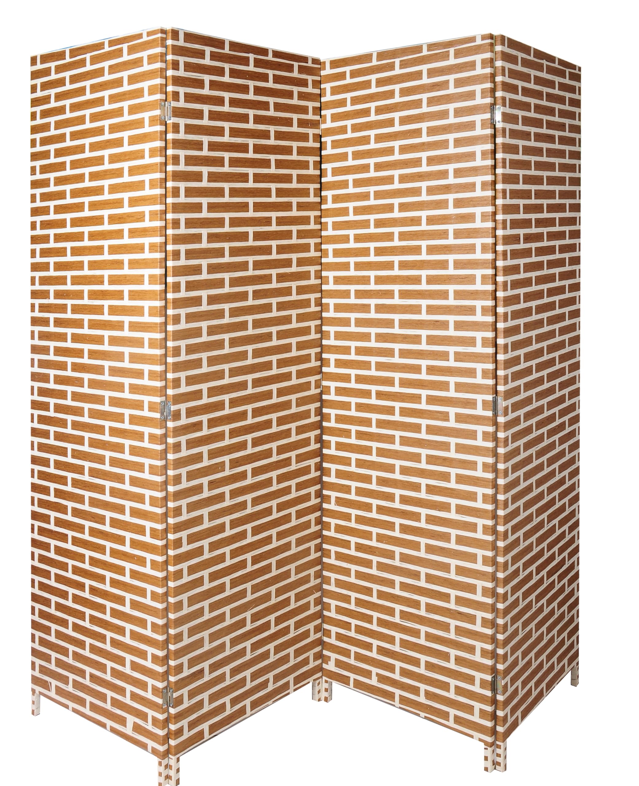 Room Divider/Partition 4 Panel Multi Color - Size (L x W H) 200 180 cm Model SFS-1 Brown