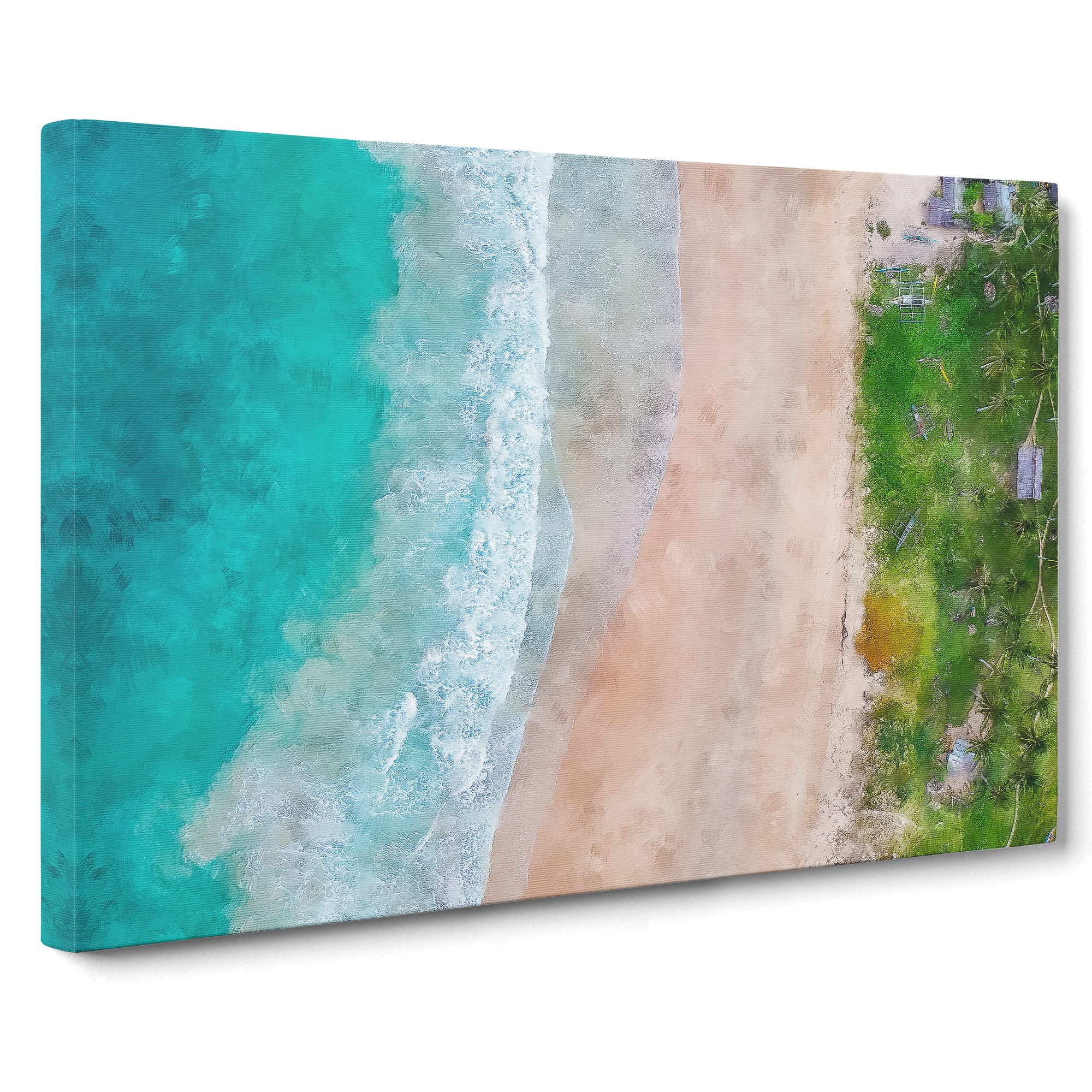 Nacpan Beach In El Nido Philippines Canvas Print, Mixed, 25L x 50W cm
