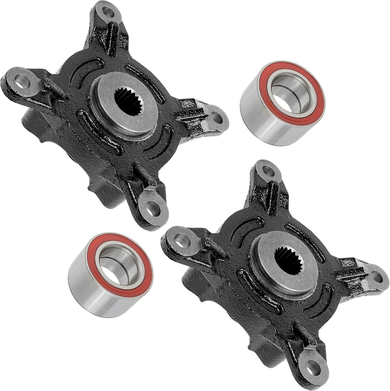 Caltric Front Left And Right Wheel Hub Bearing Compatible with Polaris 5135207 5131935 5135207-067