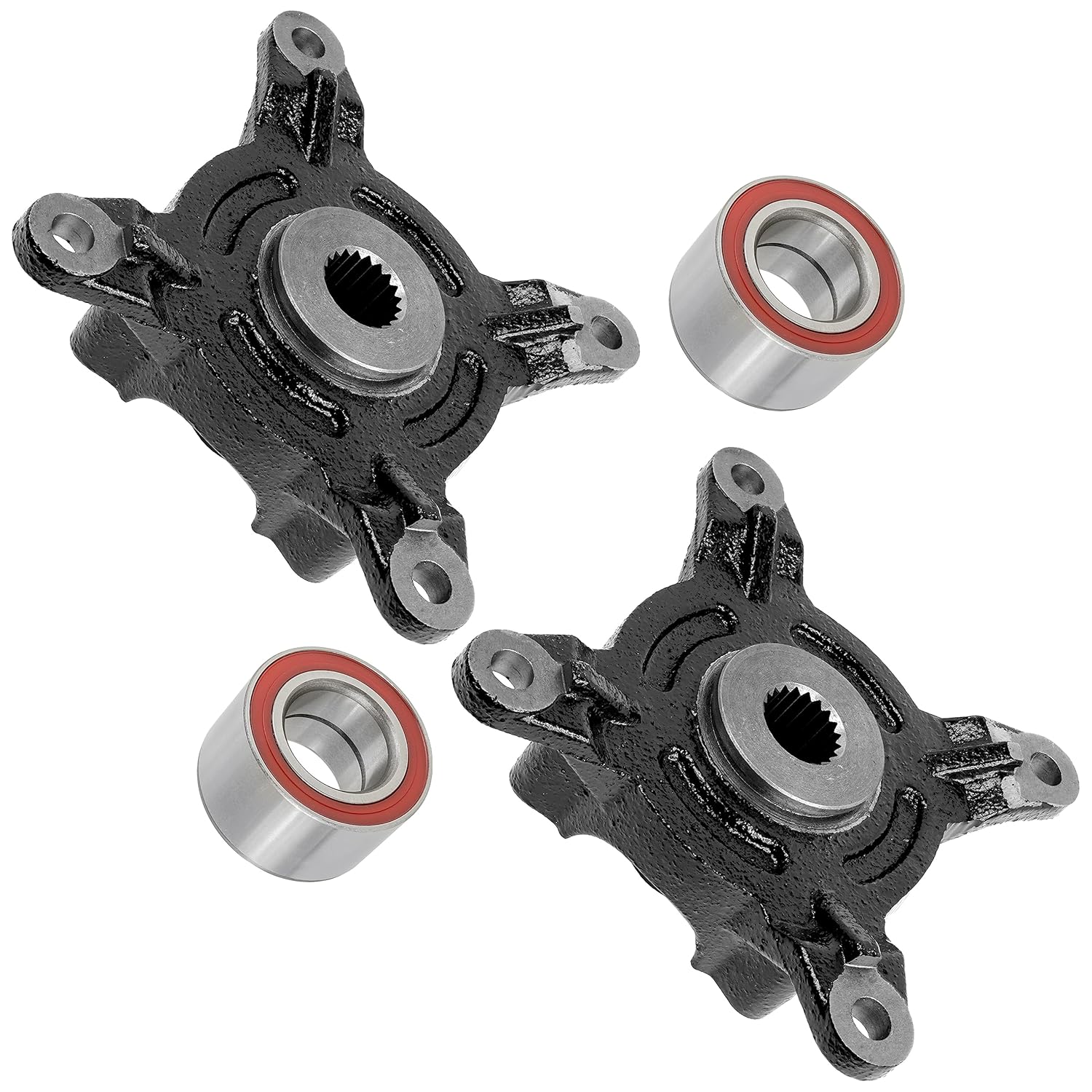 Caltric Front Left Right Wheel Hub Bearing Compatible with Polaris Ranger Xp 700 4X4 Efi 2005-2008