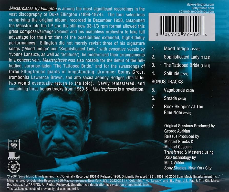 アナログプロダクション Duke Ellington Masterpieces Masterpieces By Ellington(SACD/MONO)/DUKE ELLINGTON/デューク
