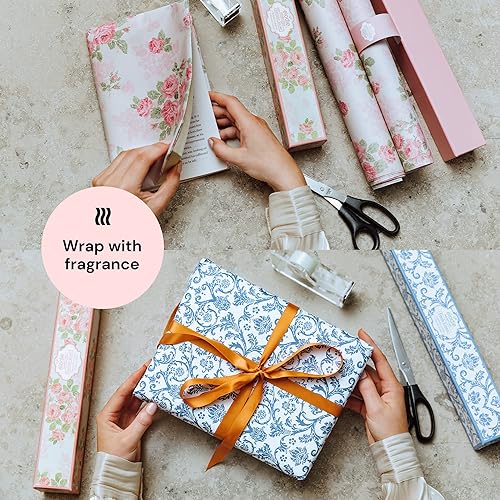 Miniatura 8 de Elodie Essentials Revestimientos perfumados para cajones y estantes, encanto vintage, seis (6) hojas grandes de 14 x 19 pulgadas, hojas de papel no