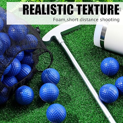 Miniatura 24 de 200 pelotas de espuma para práctica de golf, bolas de entrenamiento de vuelo limitadas, suaves para columpio al aire libre, entrenamiento