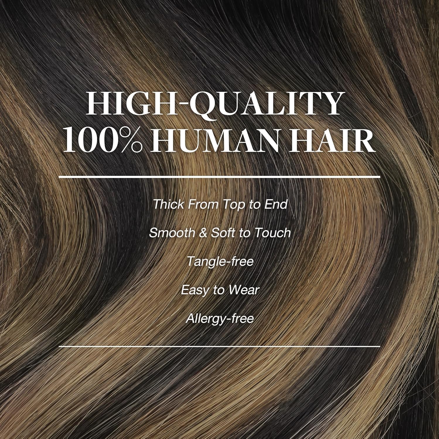 GOO GOO Clip in Hair Extensions Real Human Hair, Remy Human Hair Extensions Clip ins for Women, Natural Human Hair, 12inch 85g 7Pcs, 1B/6/1B Balayage Natural Black to Chestnut Brown thumbnail