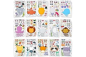 JOYIN 90 PCS Face Sticker: Animal Mix and Match