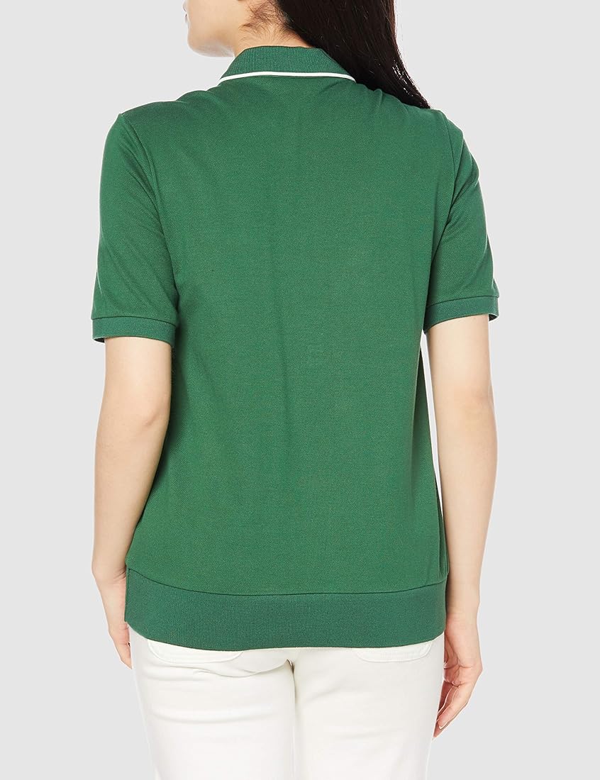 ラコステ ポロシャツ レディース 半袖 グリーン 緑 ポロシャツ