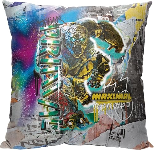 Miniatura 5 de Northwest Almohada Transformers, 18 x 18 pulgadas, patrón de escudo Autobot