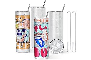 AGH Sublimation Tumbler Blanks for Glitter 20oz Skinny Tumblers