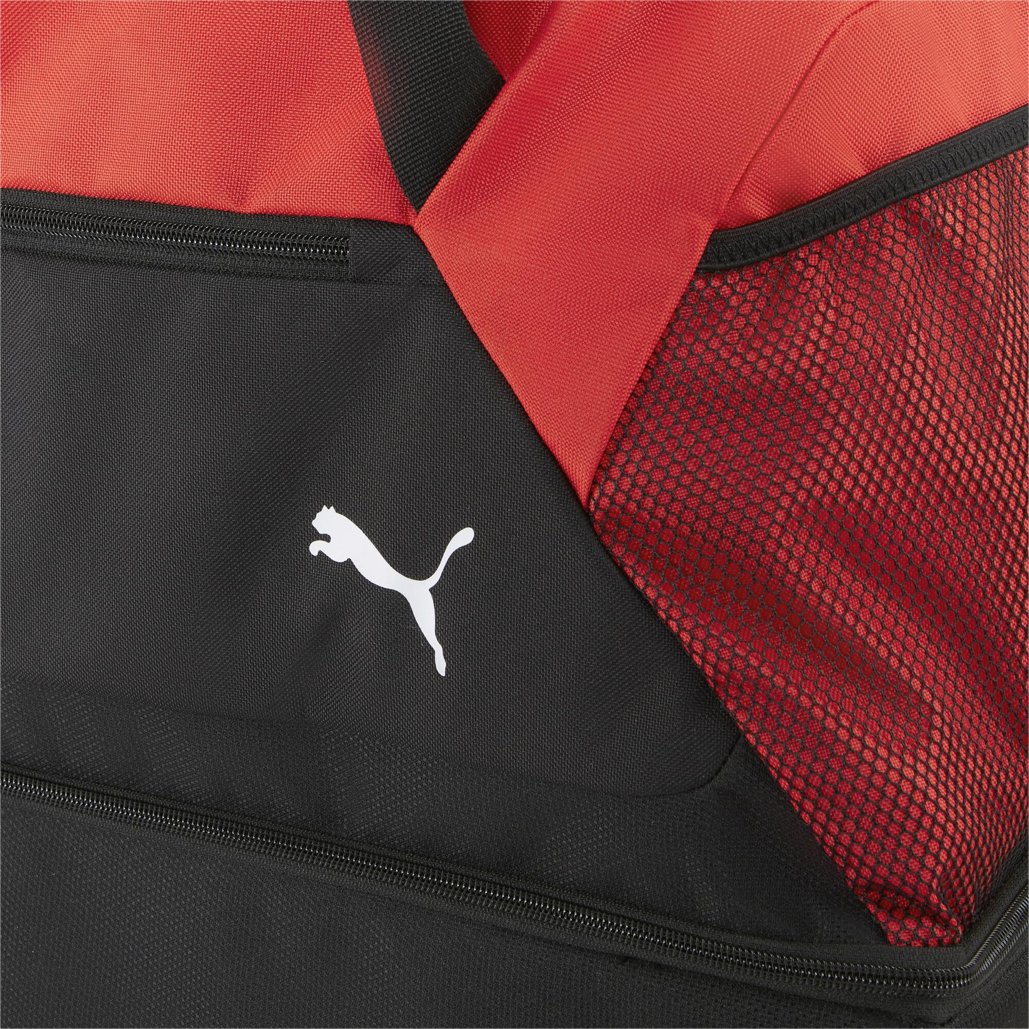 PUMA - teamGOAL Teambag M BC (Boot Compartment), Bolsa Deportiva Adultos Unisex, PUMA Red-PUMA Black, OSFA -