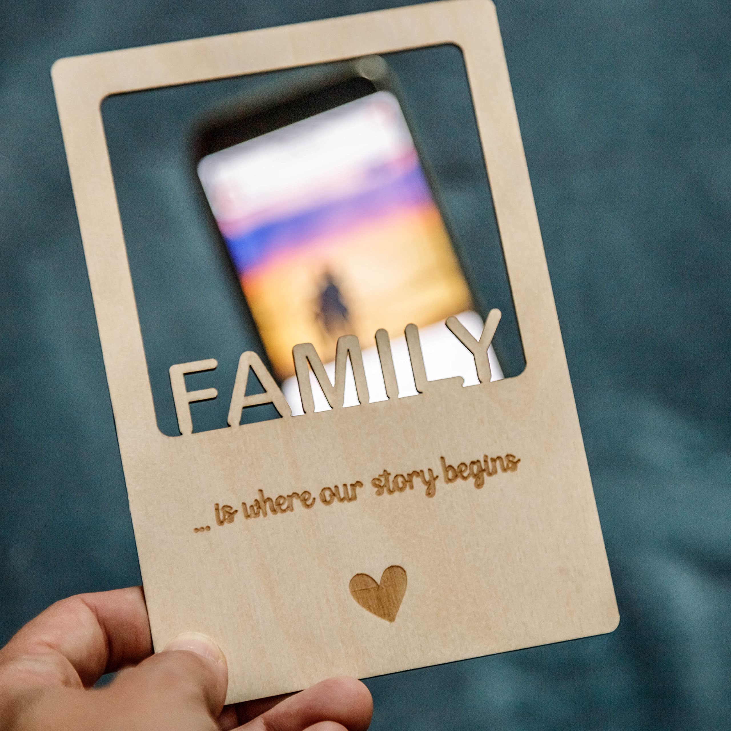 Spruchreif Bilderrahmen Aus Holz Mit Gravur „MEMORIES“ – Nachhaltig & Personalisierbar
