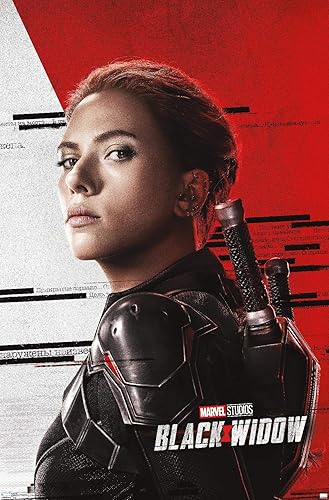 Trends International Marvel Cinematic Universe - Póster de pared con pose de Black Widow, 14.725 x 22.375 pulgadas, versión premium sin marco