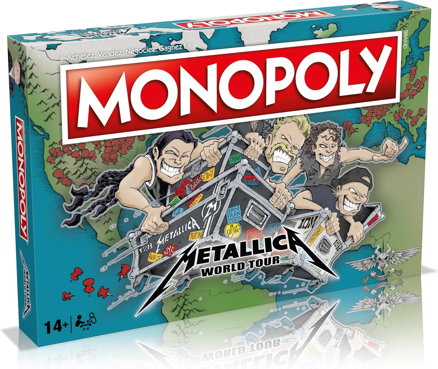 Winning Moves - MONOPOLY METALLICA - Board game - Board game - 2 to 6 players - French version