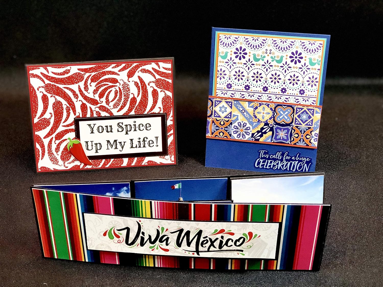 Reminisce Mexico Scrapbook Collection kit Paper Crafts, Multi Color Palette, 12x12 inches