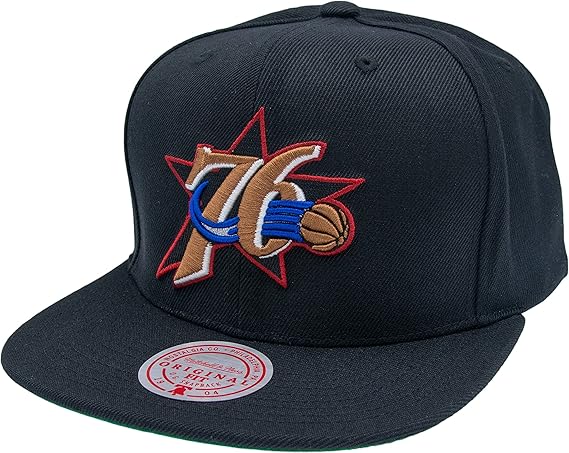 Mitchell & Ness Philadelphia 76ers Black Team Ground 2.0 Snapback HWC Cap czapka bejsbolowa