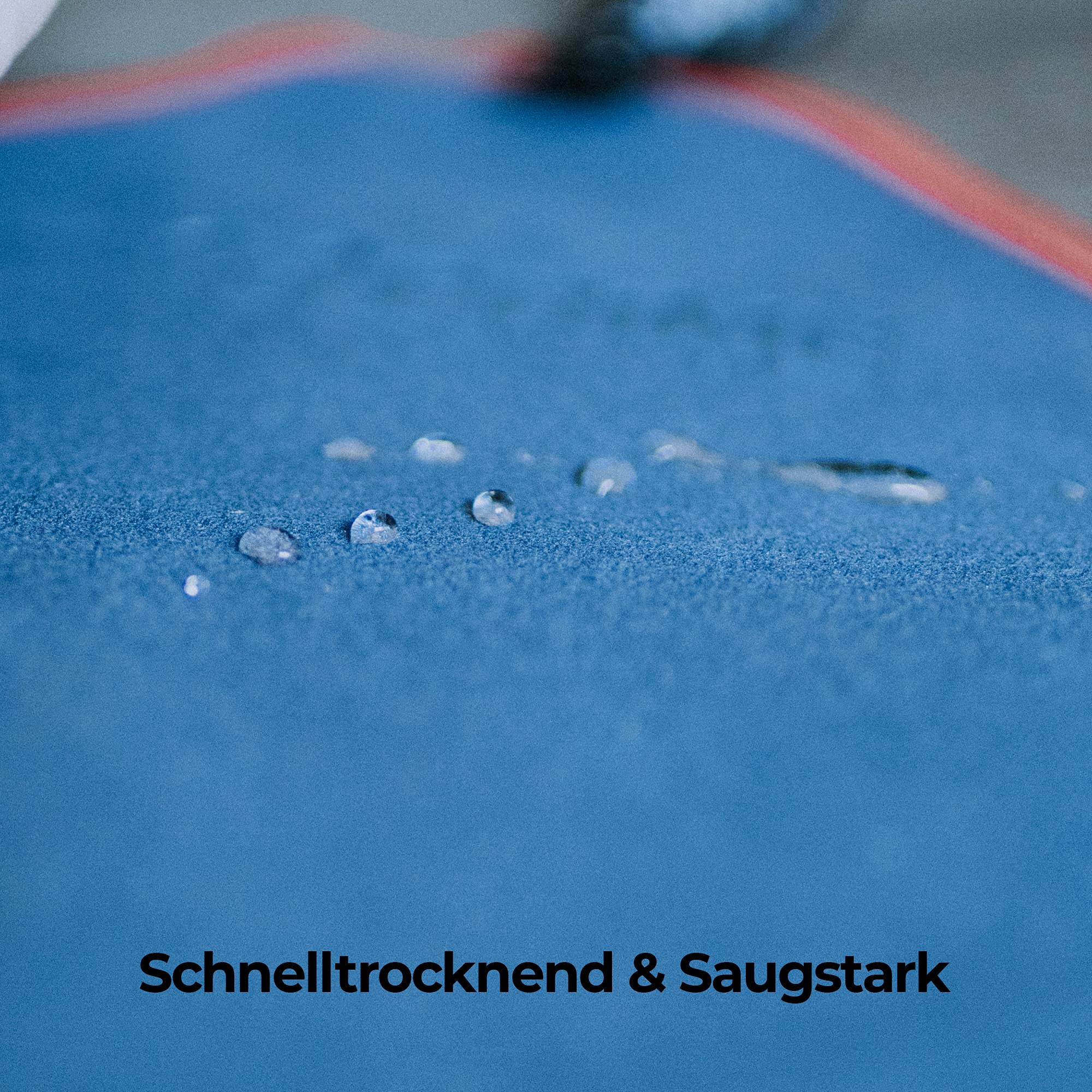 Mikrofaser Handtücher 2er Set (140x70cm + 80x40cm), Schnelltrocknend, Saugstark, Super Weich, Reisehandtuch, Sporthandtuch, Badetuch (Rot)
