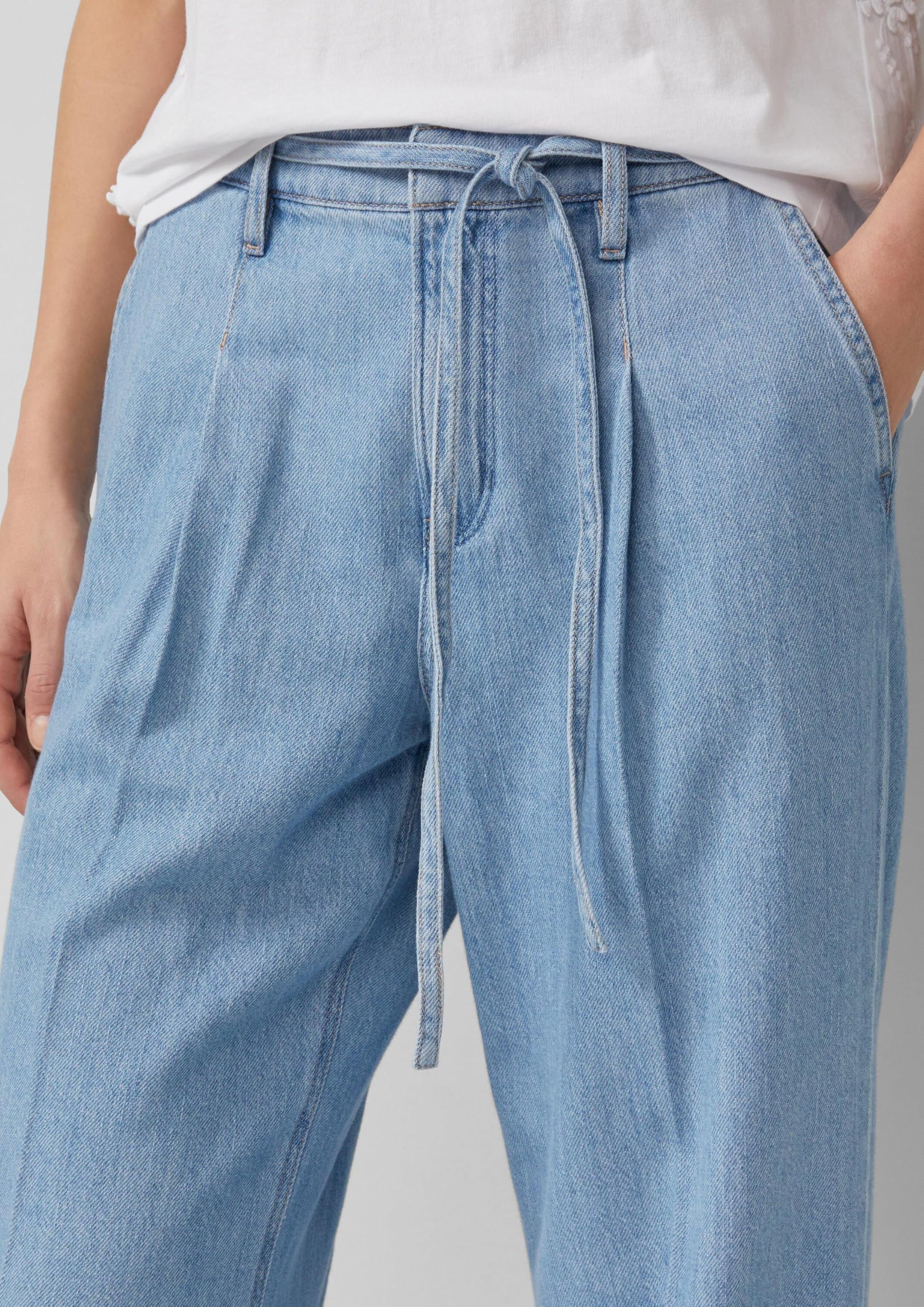 s.Oliver Jeans Suri/Regular Fit/High Rise/Wide Leg/Elastikbund