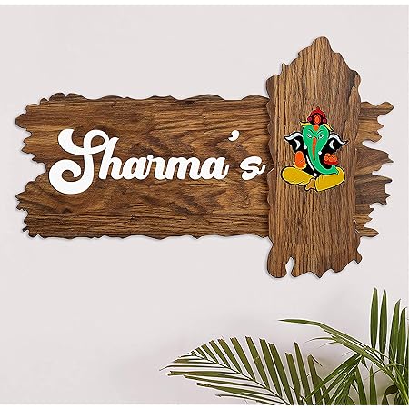 Buy Nidhi Creation Latest Customization Wooden Name Plate For Home I Decorative Plates I Door Nameplate Online At Low Prices In India Amazon In