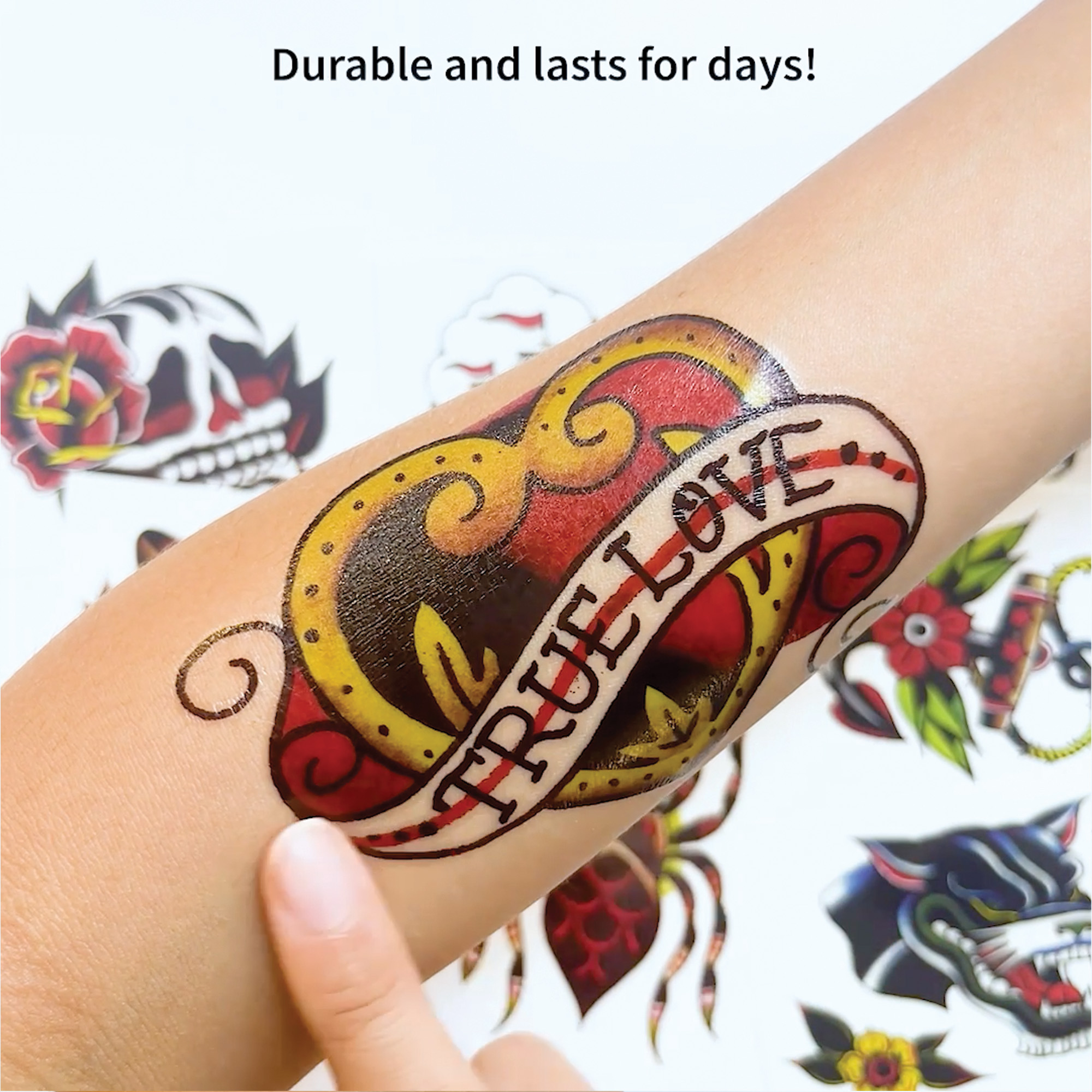 Amazon.com : Vintage Temporary Tattoos / 2 style packs to choose