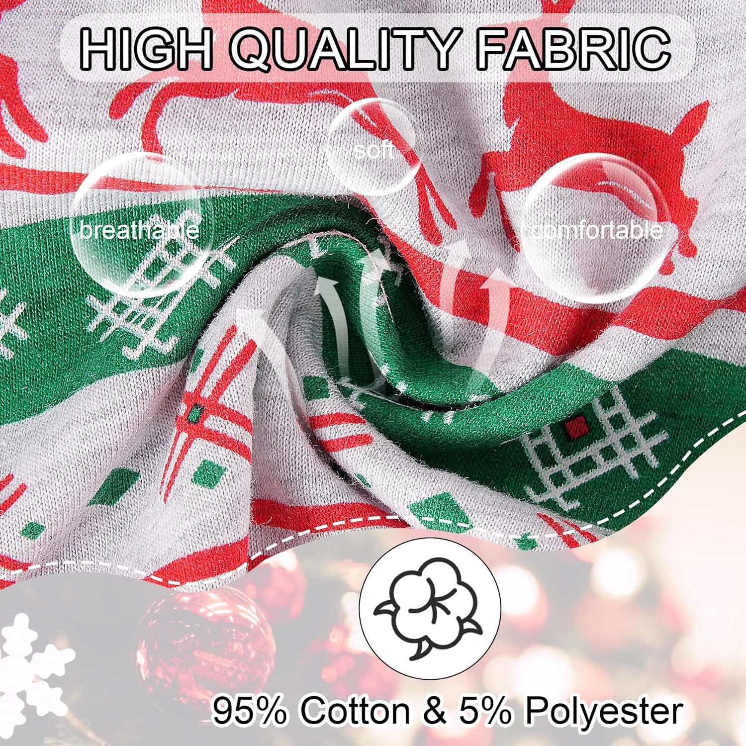 GRPSKCOS Boys Christmas Pajamas 4 Piece Toddler Kids Sleepwear Boys Long Sleeve Pajamas Winter Nightwear Age 2-12 Years - Image 6