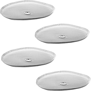 French Press Filter 12 Oz 4 Pack Universal Replacement Reusable Stainless Steel 3 Cup (350 ml) Mesh Fits Most Coffee Press...