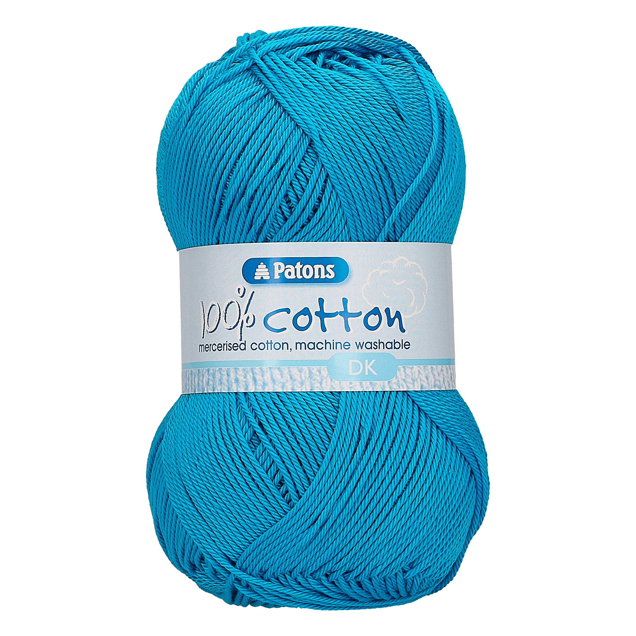 Patons Knitting Yarn, Cotton, Peacock, One Size