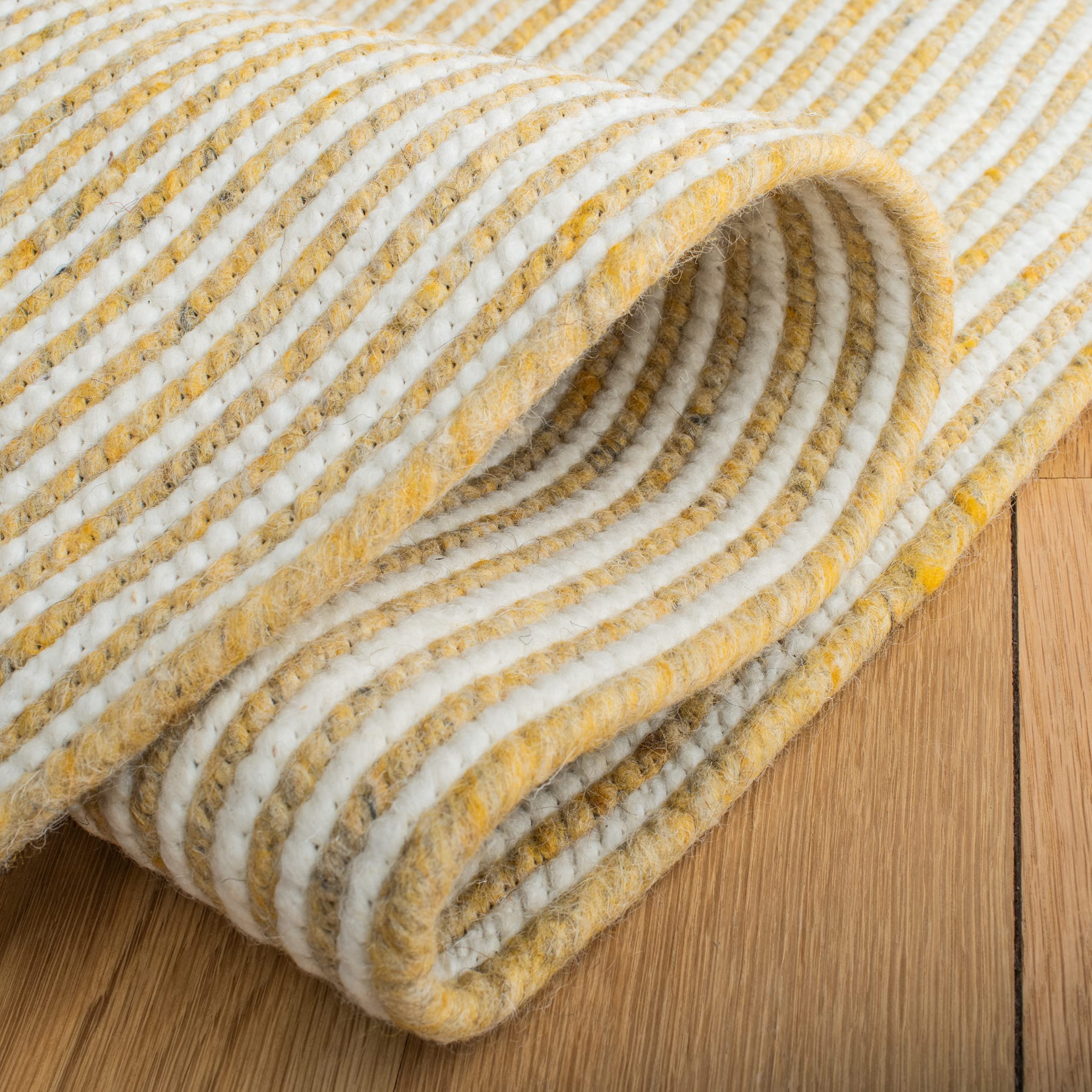 Safavieh Läufer Teppich Lagoon Collection – 60 X 20 Cm, Grau/Gold, Abstraktes Design, Hoch-Tief-Flor Aus Polypropylen/Polyester