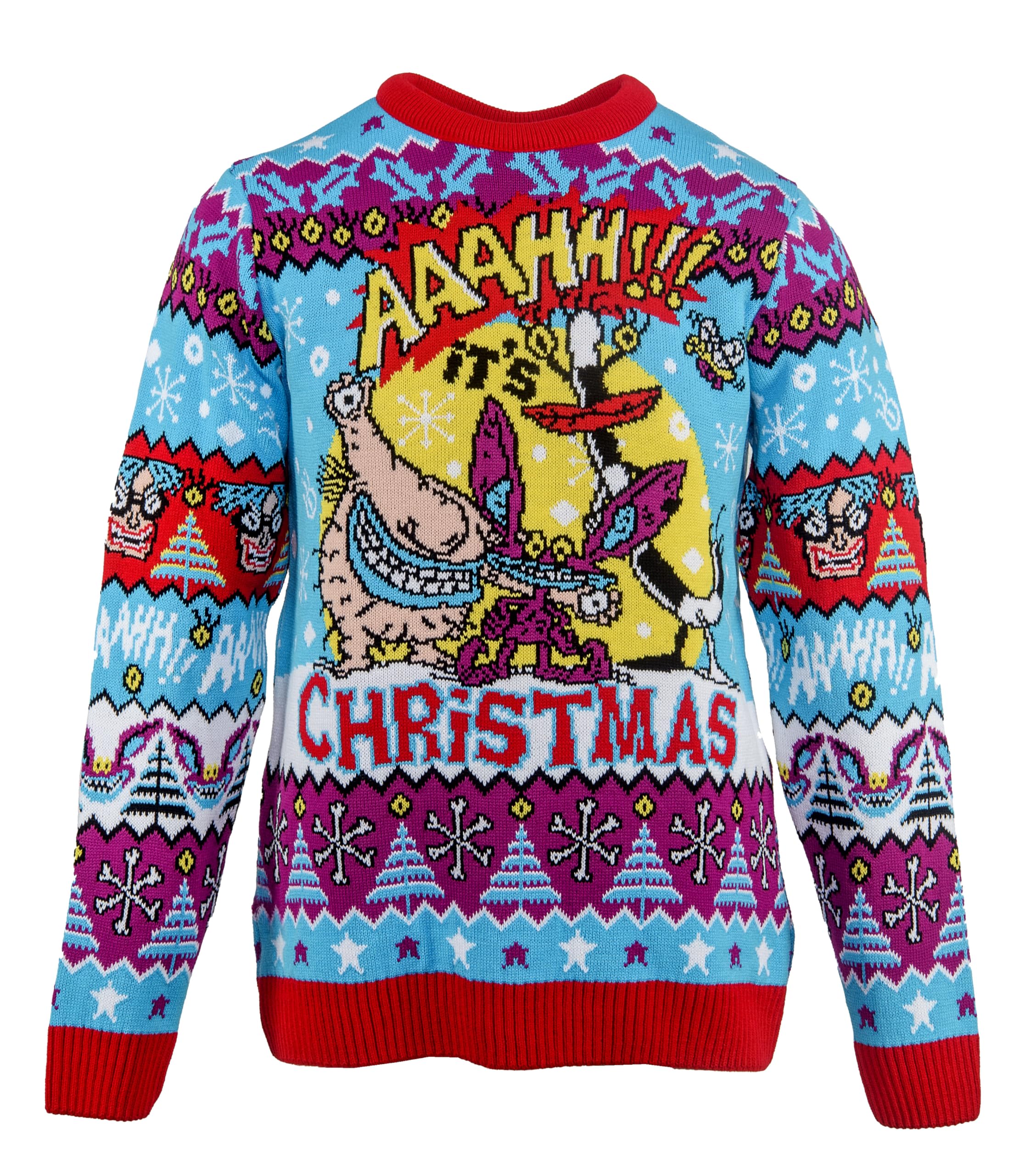 AAA Merchandise Aaahh!!! Real Monsters: Ugly Christmas Sweater (UK, Alpha, XL, Regular, Regular, 1, Mixed)