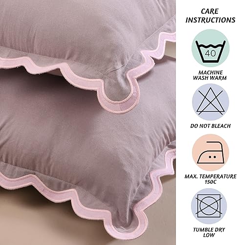 Miniatura 8 de Folkulture Fundas de almohada para sofá, almohadas decorativas de 20 x 20 pulgadas para sala de estar, 100% algodón, estilo bohemio, fundas de