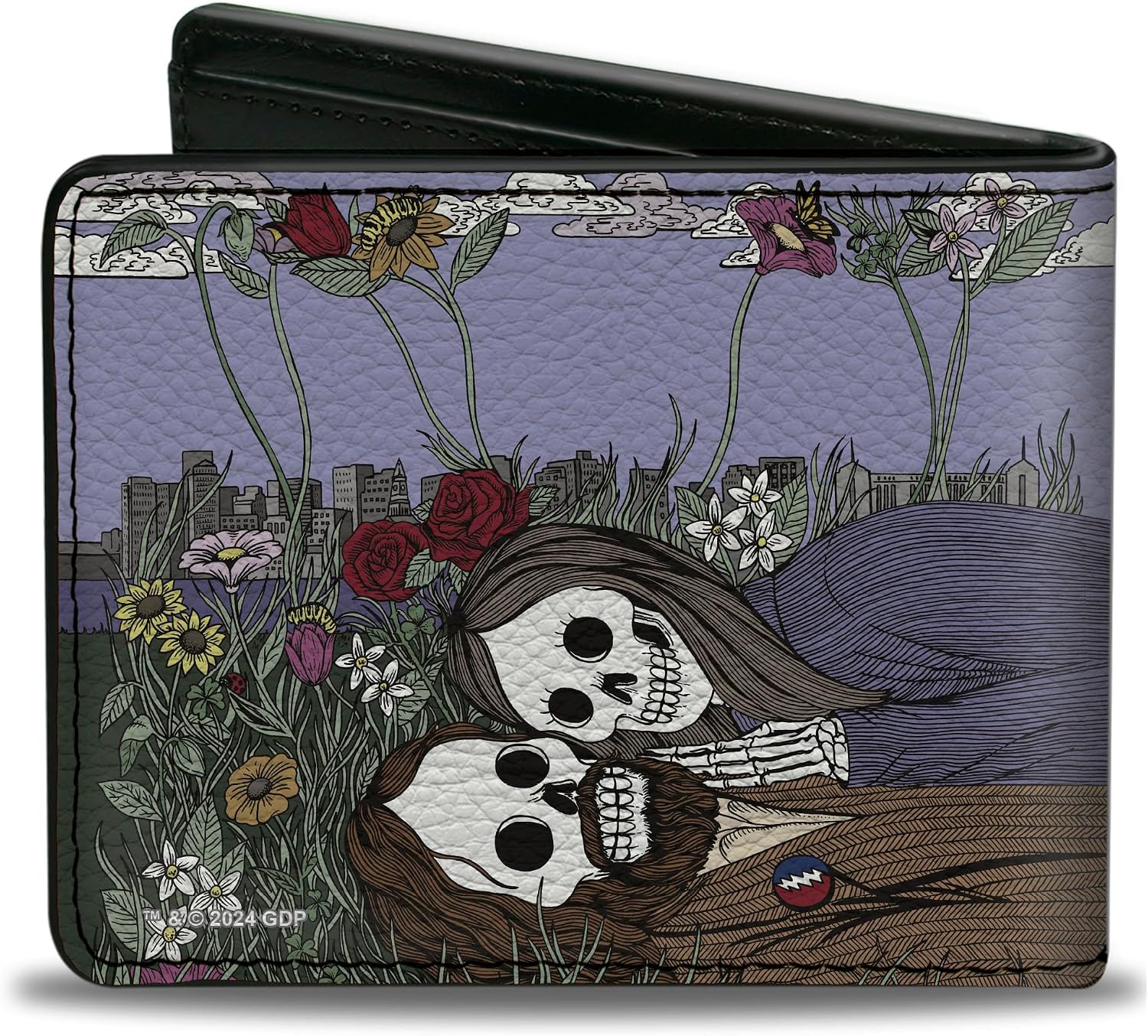 Buckle-Down Grateful Dead Wallet, Bifold, Grateful Dead Daves Picks V21 Boston Garden Dead Heads Cover, Vegan Leather