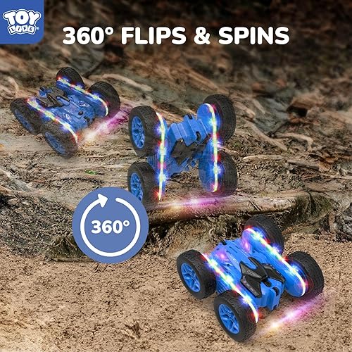 Miniatura 4 de TOY Life Coche de control remoto para niños de 2.4 G HZ, auto de acrobacias a control remoto, juguetes de control remoto para niños y niñas, auto de