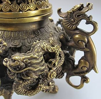 香炉9匹の龍