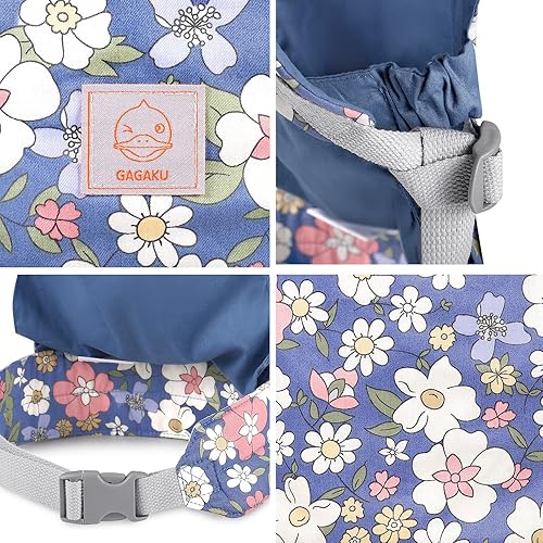 Miniatura 11 de GAGAKU Portabebés para niñas pequeñas, Eslinga portabebés de juguete para niños, accesorios de muñecas Reborn - Rosa - Conejo rosado